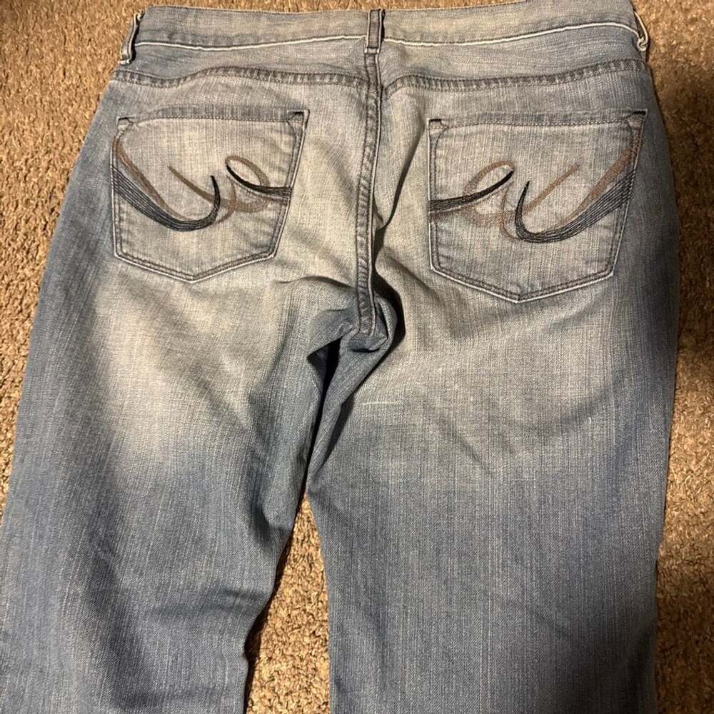 Express X2 Eva Bootcut Jeans Light Wash Denim